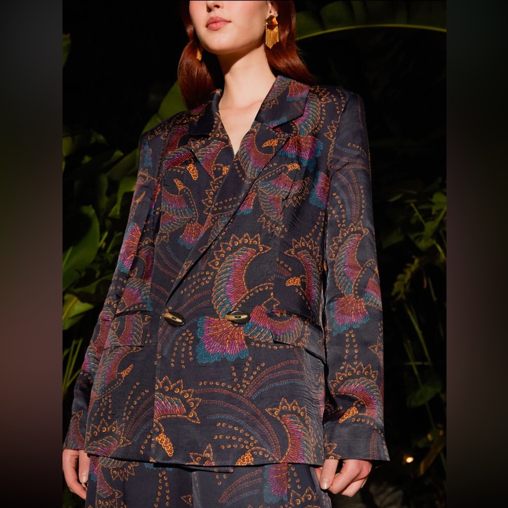 FARM Rio Sequin Toucans Blazer